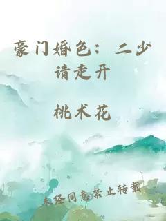 豪门婚色：二少请走开